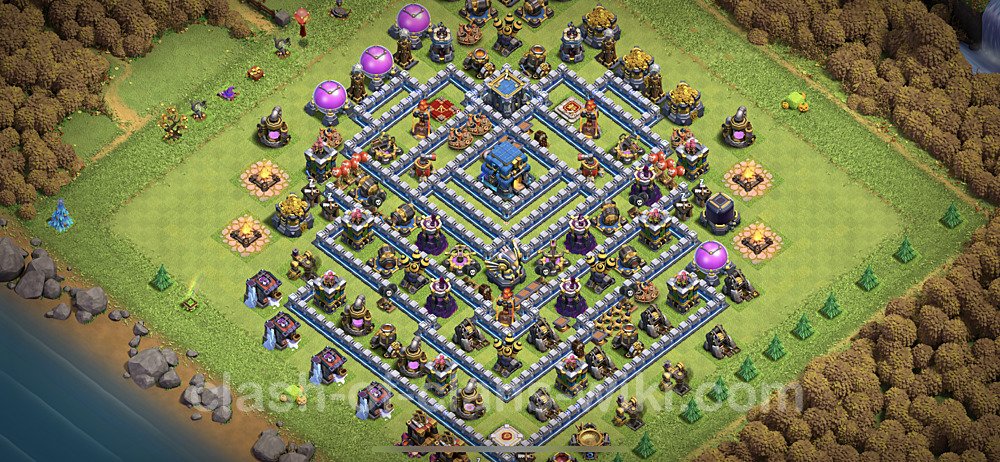 Full Upgrade TH12 Base Plan with Link, Anti Air / Electro Dragon, Copy Town Hall 12 Max Levels Design, #3