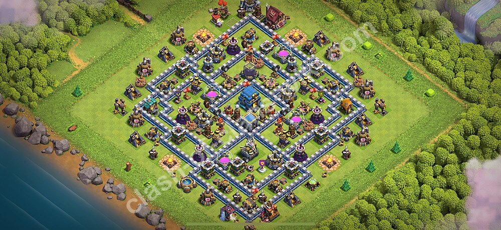 トロフィーコレクションの基本計画タウンホールレベル12, 異形3217