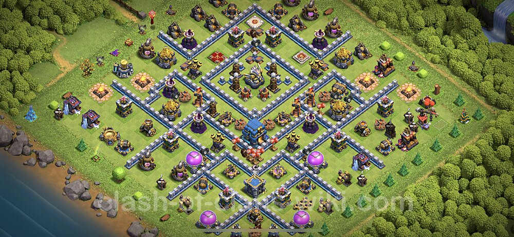 Anti Everything TH12 Base Plan with Link, Copy Town Hall 12 Design, #35
