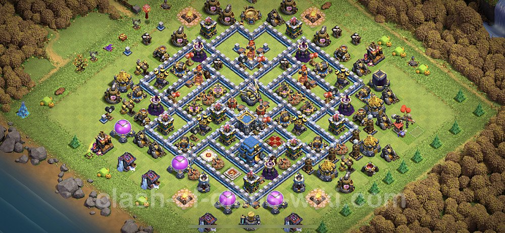 Diseño de aldea Anti 3 Estrellas Ayuntamiento 12 Copiar, Anti Todo - COC TH12 Perfecta Distribucion + Enlace, #8