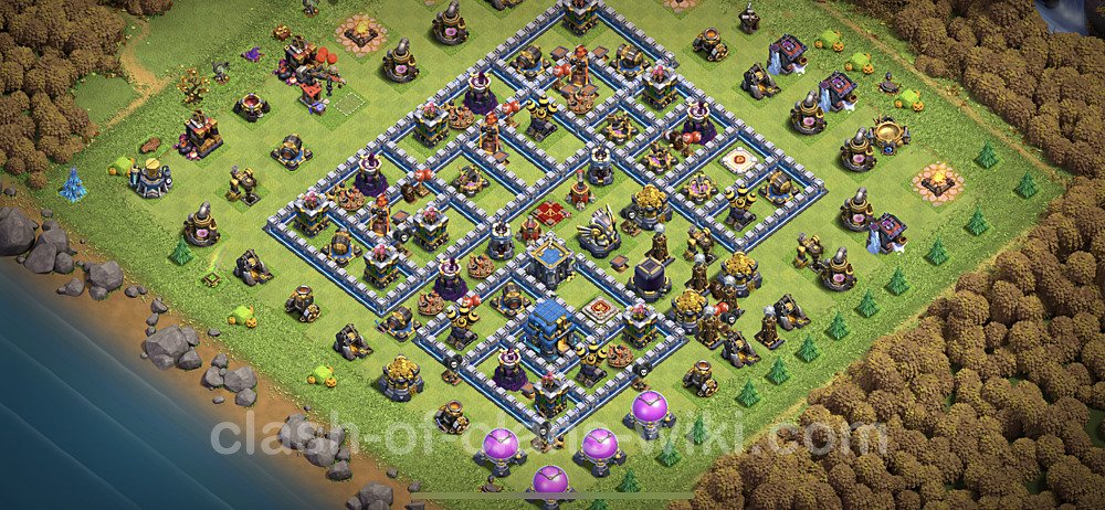 TH12 Trophy Base Plan with Link, Anti Everything, Copy Town Hall 12 Base Design, #9