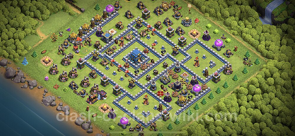 Anti Everything TH12 Base Plan with Link, Copy Town Hall 12 Design 2023, #920