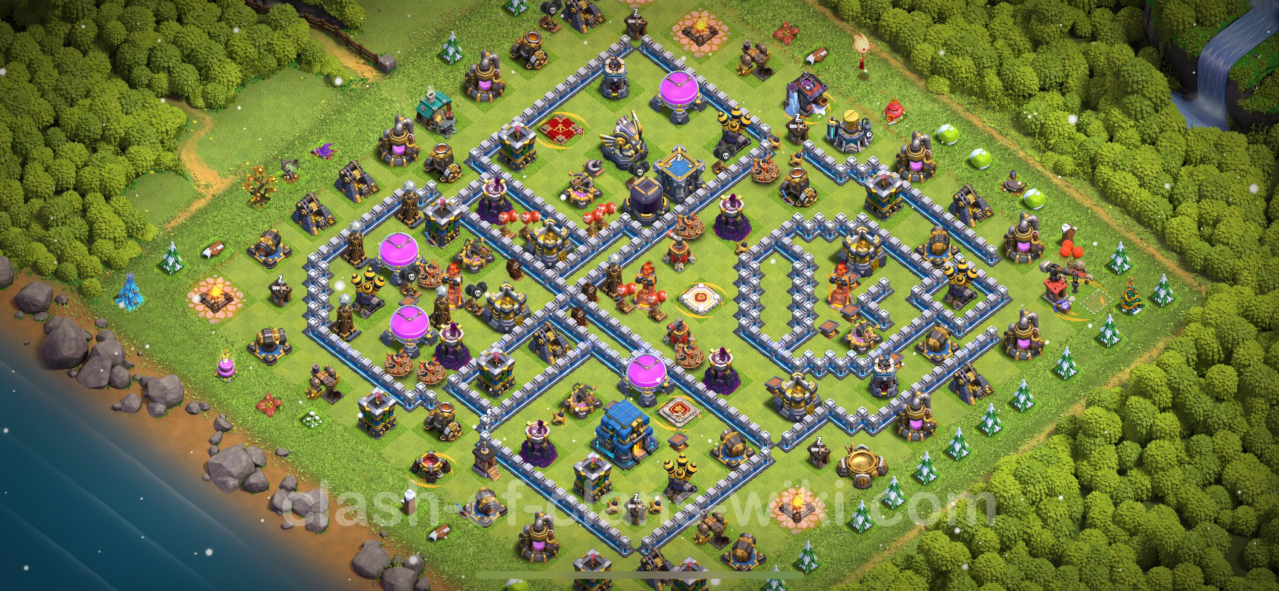 Farming Base TH12 With Link Anti 3 Stars Clash Of Clans 2024 Town   Th12 Farm 1360 