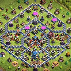 Tata letak base, Balai Kota Level 12 untuk farming (#3441)