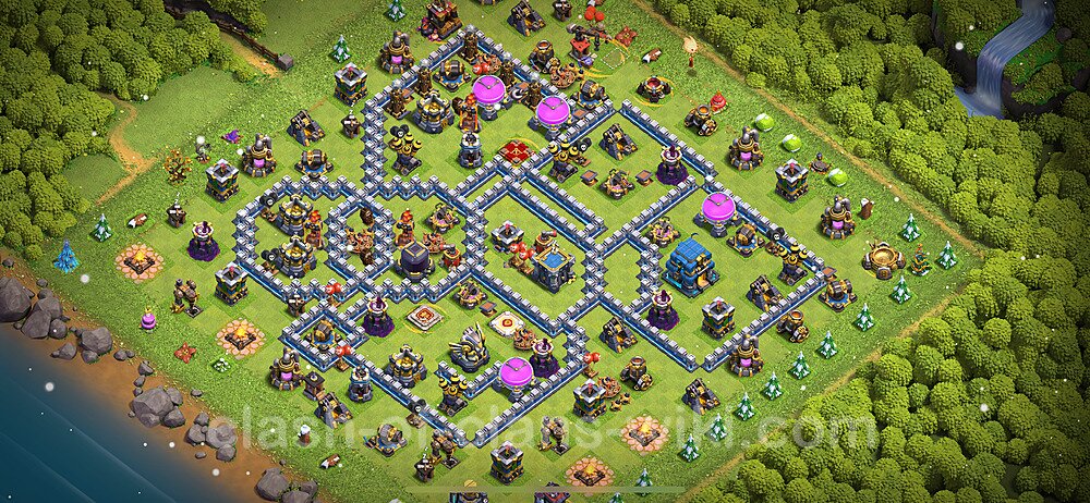 Base plan TH12 Max Levels with Link, Anti 3 Stars for Farming 2024, #1362