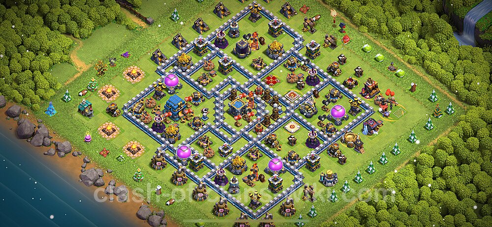 Base plan TH12 Max Levels with Link, Anti 3 Stars for Farming 2024, #1631