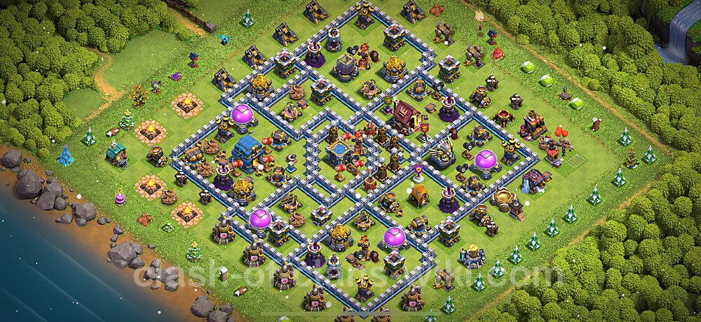 Base plan TH12 Max Levels with Link, Anti 3 Stars for Farming 2025, #1631