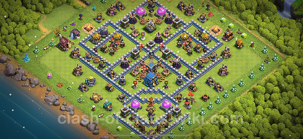 Base plan TH12 (design / layout) with Link, Anti 3 Stars, Anti Everything for Farming 2025, #1926