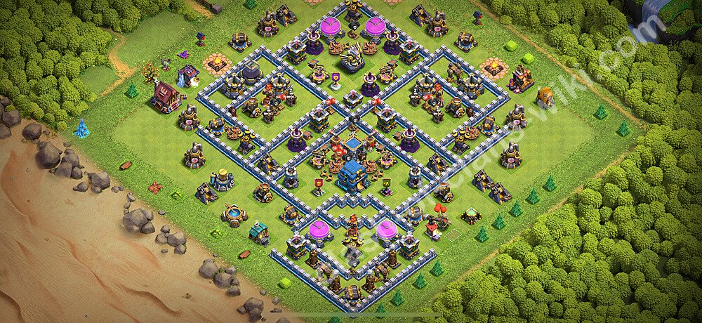 Base plan TH12 (design / layout) with Link, Anti 3 Stars, Anti Everything for Farming 2026, #1926