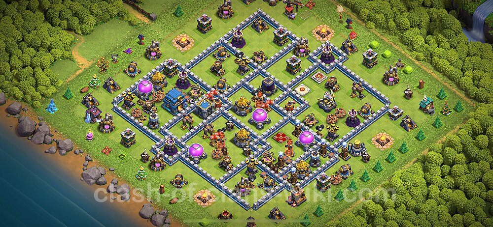 Die Max Base für Farm RH12 + Link 2024 - COC Rathaus 12, #1931