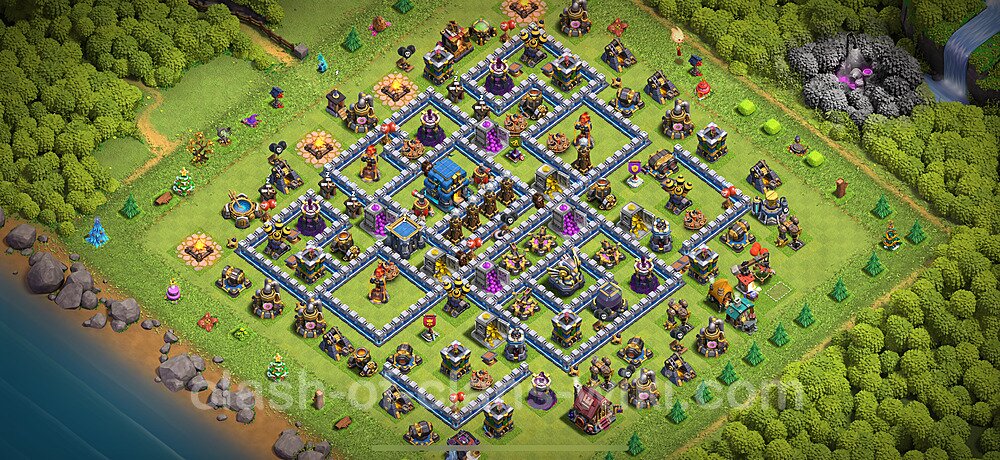 Base plan TH12 (design / layout) with Link, Hybrid for Farming 2025, #2740