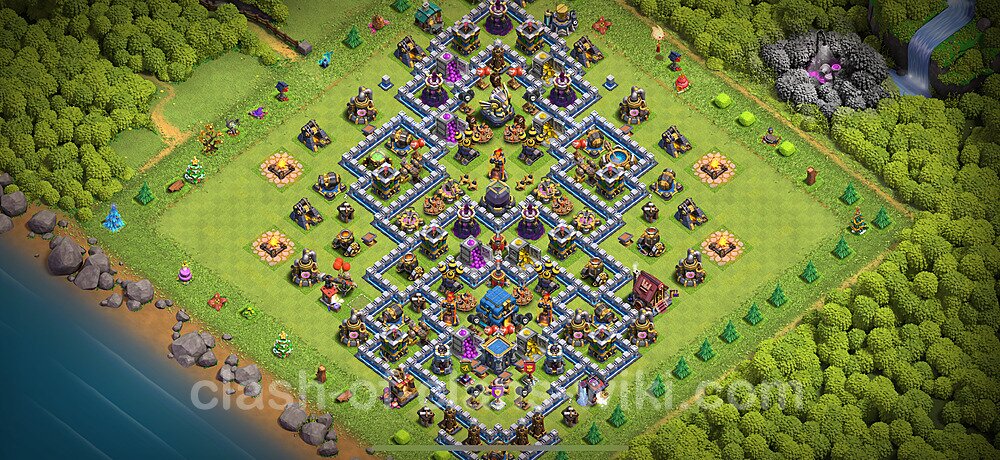 Base plan TH12 (design / layout) with Link for Farming 2025, #2742