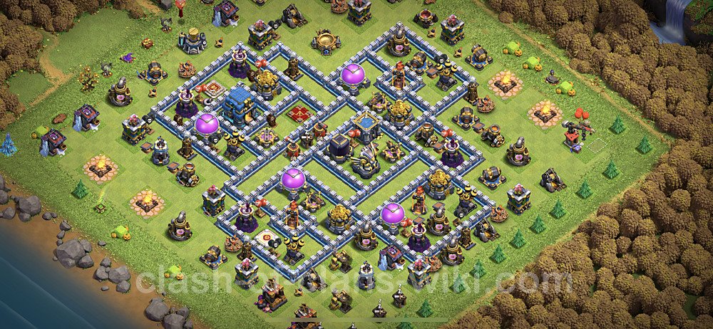 Base plan TH12 (design / layout) with Link, Hybrid for Farming, #7