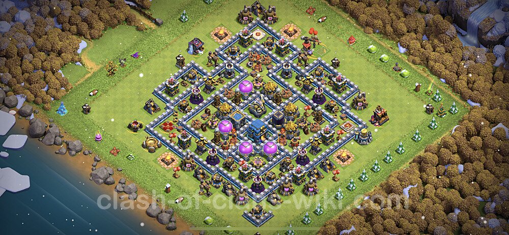 Base plan TH12 Max Levels with Link, Anti 2 Stars for Farming, #810