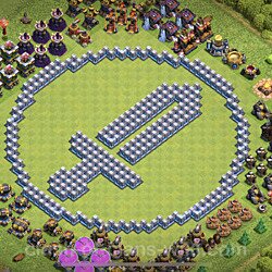 Base plan (layout), Town Hall Level 12 Troll / Funny (#14)