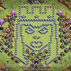 Base plan (layout), Town Hall Level 12 Troll / Funny (#846)