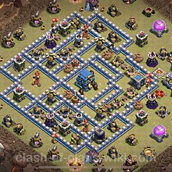 Base plan (layout), Town Hall Level 12 for clan wars (#13)