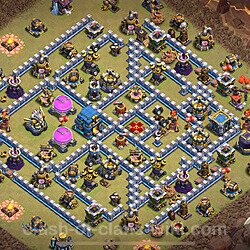 Anti GoWiWi / GoWiPe TH12 Base Plan with Link, Copy Town Hall 12 Design 2023, #1247