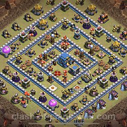 Base plan (layout), Town Hall Level 12 for clan wars (#14)
