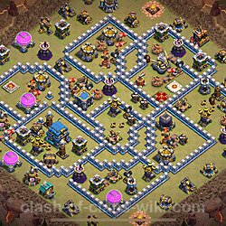 TH12 Max Levels War Base Plan with Link, Copy Town Hall 12 CWL Design 2024, #1525