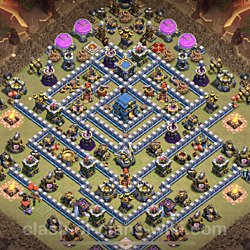 Base plan (layout), Town Hall Level 12 for clan wars (#19)