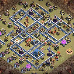 Base plan (layout), Town Hall Level 12 for clan wars (#20)
