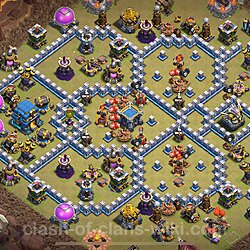 Base plan (layout), Town Hall Level 12 for clan wars (#2827)