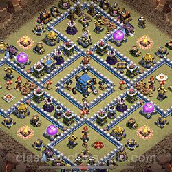 Base plan (layout), Town Hall Level 12 for clan wars (#29)