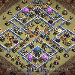 Base plan (layout), Town Hall Level 12 for clan wars (#37)