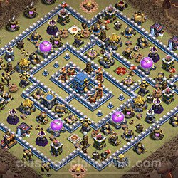 Base plan (layout), Town Hall Level 12 for clan wars (#43)