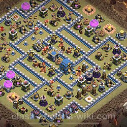 Base plan (layout), Town Hall Level 12 for clan wars (#45)