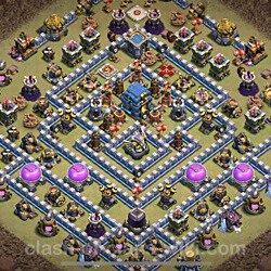 Base plan (layout), Town Hall Level 12 for clan wars (#56)