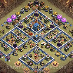 Base plan (layout), Town Hall Level 12 for clan wars (#6)