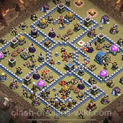 TH12 Max Levels War Base Plan with Link, Copy Town Hall 12 CWL Design 2023, #1367