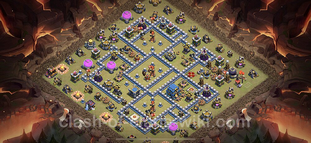 TH12 Max Levels War Base Plan with Link, Anti Air / Electro Dragon, Copy Town Hall 12 CWL Design 2023, #1203
