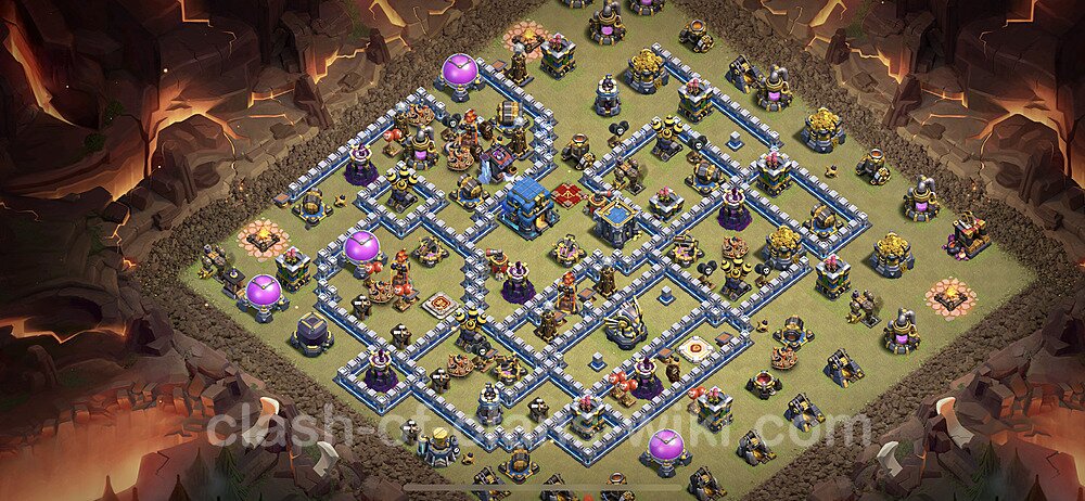 TH12 Max Levels War Base Plan with Link, Anti Everything, Copy Town Hall 12 CWL Design 2023, #1302