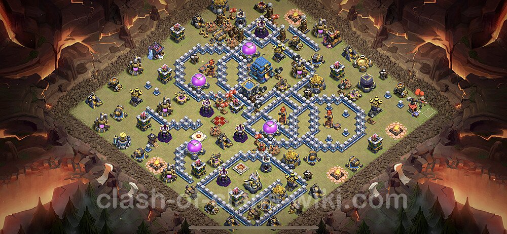 TH12 Max Levels War Base Plan with Link, Copy Town Hall 12 CWL Design 2023, #1305