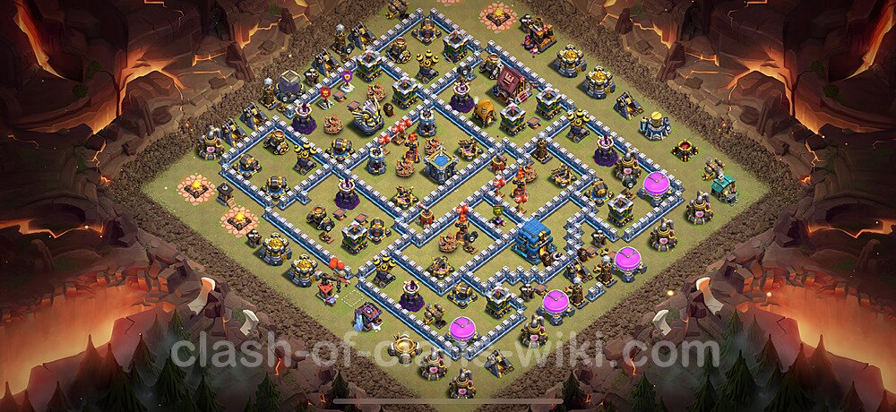 TH12 Max Levels War Base Plan with Link, Copy Town Hall 12 CWL Design 2025, #1407