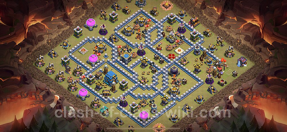 TH12 Max Levels War Base Plan with Link, Anti Everything, Copy Town Hall 12 CWL Design 2024, #1525