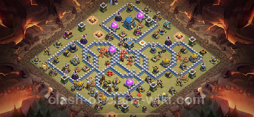 TH12 War Base Plan with Link, Anti Everything, Hybrid, Copy Town Hall 12 CWL Design 2024, #1935