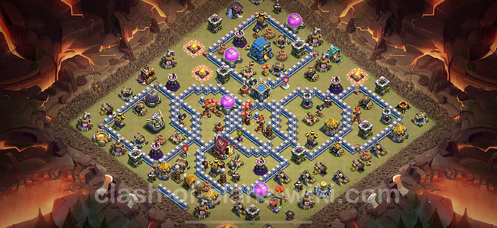 TH12 War Base Plan with Link, Anti Everything, Hybrid, Copy Town Hall 12 CWL Design 2025, #1935