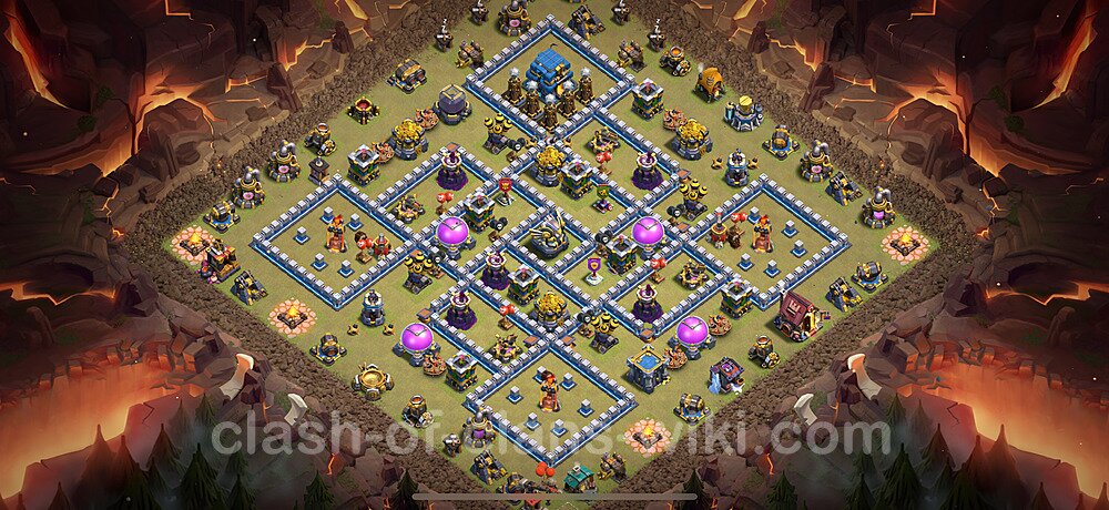 TH12 War Base Plan with Link, Anti 3 Stars, Anti Everything, Copy Town Hall 12 CWL Design 2025, #2122