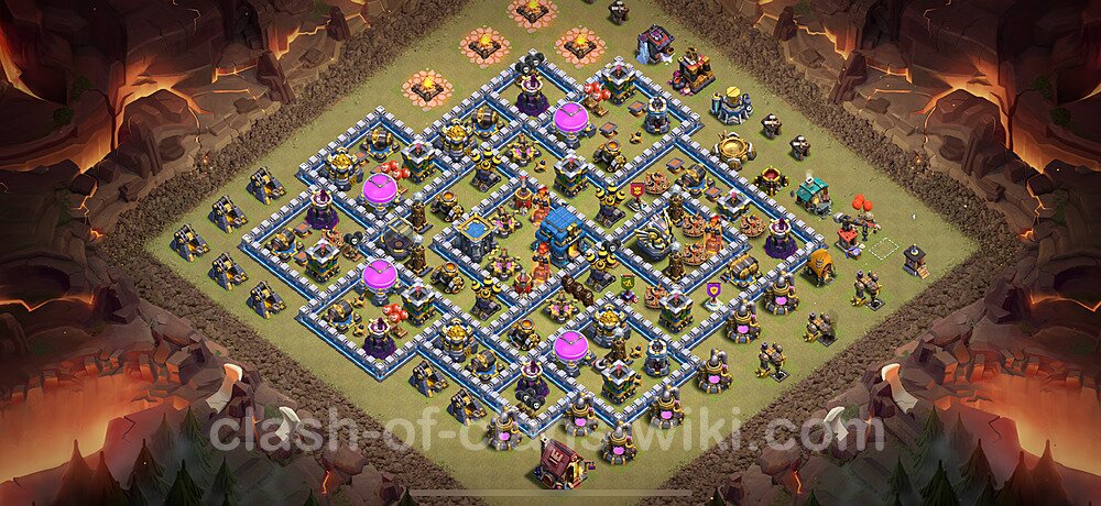 TH12 Max Levels War Base Plan with Link, Hybrid, Copy Town Hall 12 CWL Design 2025, #2400