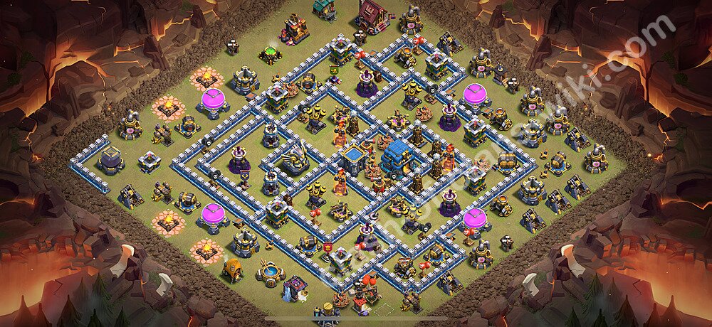 トロフィーコレクションの基本計画タウンホールレベル12, 異形2483