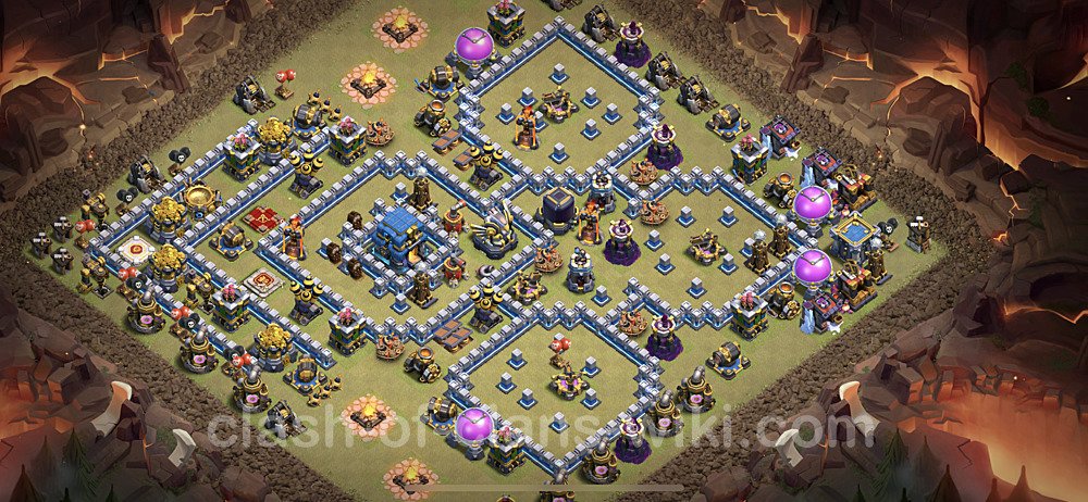 TH12 Max Levels War Base Plan with Link, Anti Everything, Copy Town Hall 12 CWL Design, #28