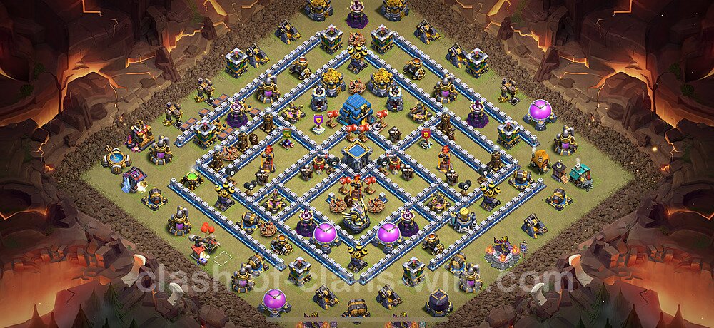 TH12 Max Levels War Base Plan with Link, Anti Everything, Copy Town Hall 12 CWL Design 2025, #2821