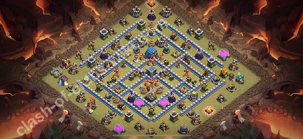 トロフィーコレクションの基本計画タウンホールレベル12, 異形2821