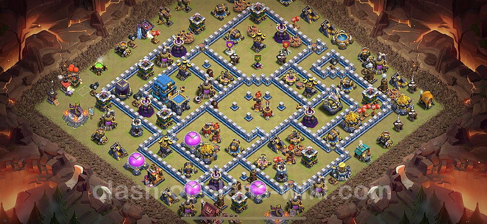 TH12 War Base Plan with Link, Copy Town Hall 12 CWL Design 2025, #2824