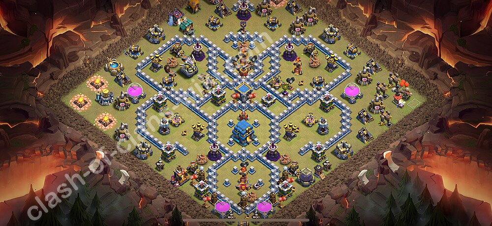 トロフィーコレクションの基本計画タウンホールレベル12, 異形2826