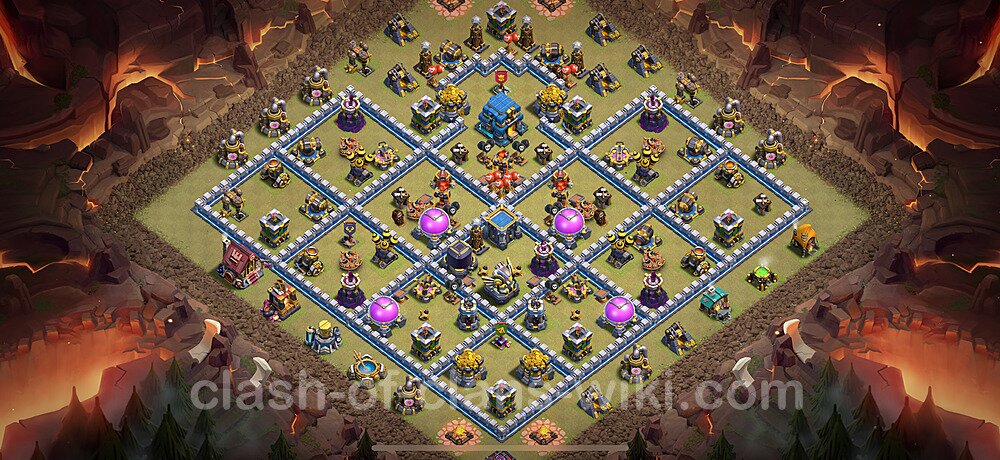 TH12 Max Levels War Base Plan with Link, Anti Everything, Copy Town Hall 12 CWL Design 2025, #2854